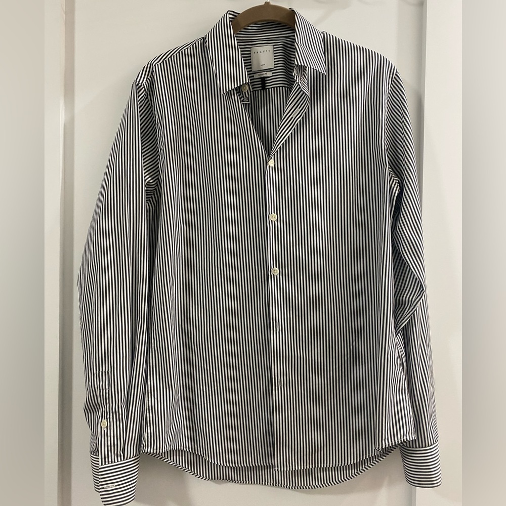 Sandro Striped Button Down - image 3